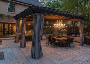 backyard chandelier in Kansas City, Jeremy Electrical