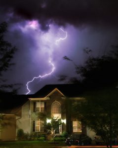 House Struck by Lightning Pic