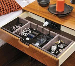 Electrical Outlet in a Drawer Photo