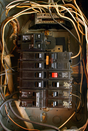 Unsafe Breaker Box Photo